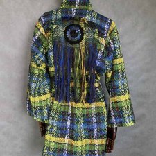 Kimono 100% bawełna chanelkowa krata oko.