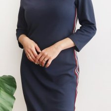 Granatowa sukienka S