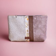Duża patchworkowa kosmetyczka podróżna