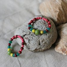 Kolczyki boho koralikowe