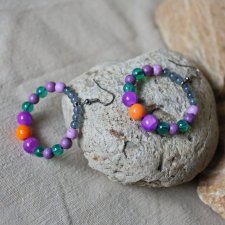 Kolczyki boho koralikowe