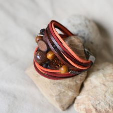 Bransoletka boho z koralikami