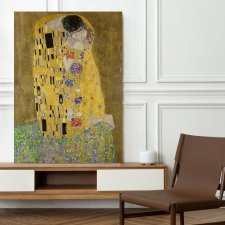 OBRAZ na płótnie Gustav Klimt Kiss 80x120 cm