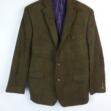 French Connection marynarka  wool khaki kratka 42/ 107 regular