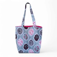 Torba na zakupy shopperka ekologiczna torba zakupowa na ramię bawełniana torba kwiaty lusterka