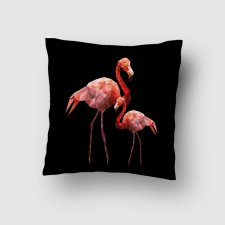 Poszewka z flamingami Black