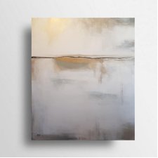 Abstrakcja ze złotem - 70/60  cm