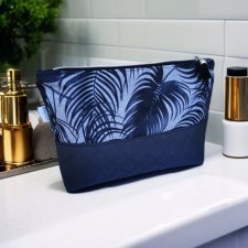 Kosmetyczka duża damska kosmetyczka podróżna, saszetka etui organizer srebrne pióra