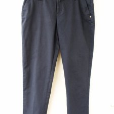 granatowe chinosy spodnie chino 44