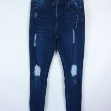 Eleven Degrees skinny jeans spodnie dżins dziury W30 L30 - S