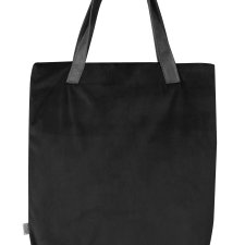 Torba Mr.m Velvet czarna - uszy skóra naturalna