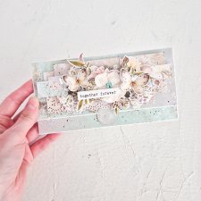 Elegancka koperta ślubna na pieniądze w pastelowych kolorach