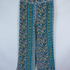 Forever 21 cienkie letnie proste spodnie wiskoza / M