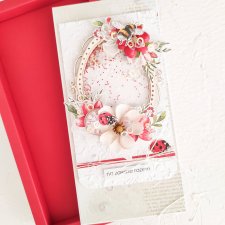 Elegancka kartka ślubna z shakerem w pudełku szufladkowym