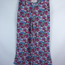 Parisian letnie spodnie szerokie nogawki kwiaty / 12 - 40