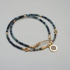 Turmaliny niebieskie /choker/ vol. 38 naszyjnik - Szlachetna kolekcja