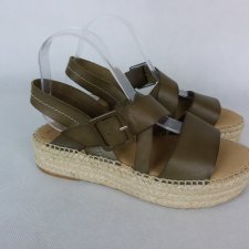 Paseart skórzane espadryle sandały skóra 40 - 26 cm