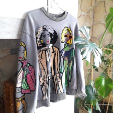 Bluza szara z motywem M L