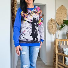 Bluza kolorowa graffiti