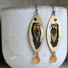 Kolczyki Fish With Orange Tails