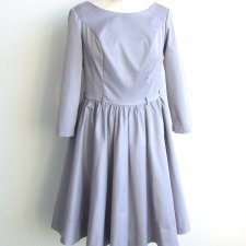 jasno szara elegancka sukienka r.40