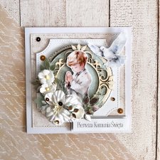 Kartka- Pierwsza Komunia Święta dla chłopca