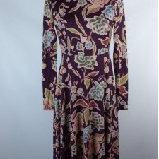 Zara kloszowana sukienka midi  / M