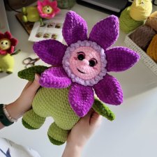 Duży kwiat pluszowy, Przytulanka dla dziecka, Maskotka na prezent