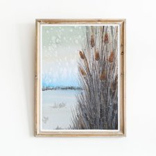 Akwarela 30x40. Szuwary