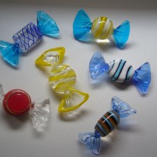 SZKLANE CUKIERKI MURANO