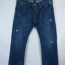 Replay straight  spodnie jeans W38 / L32 pas 100 cm
