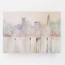 Miasto  - akwarela