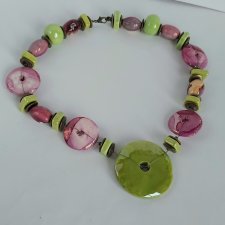 Naszyjnik ceramika handmade, unikat.