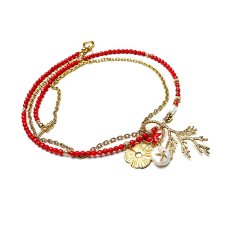 Sea collection - Koral red /choker/ 21.04.25