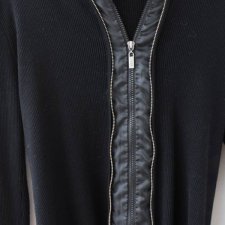 Nietuzinkowa bluza vintage kardigan dwa suwaki