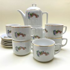 Ćmielów serwis kawowy Lwów jubileuszowy porcelana lata 90. XX w.