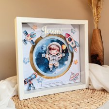 Metryczka dla dziecka - kosmos