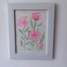 Akwarela "Róże" 19*24 cm