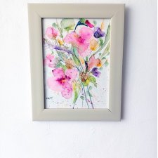 Akwarela "Bukiet" 19,5 * 24,5 cm