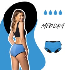 Majtki menstruacyjne BLUE - Medium