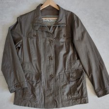 Betty Barclay wiosenna  kurtka  khaki len wiskoza 44 XXL