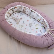 gniazdo niemowlęce kokon bambus Velvet