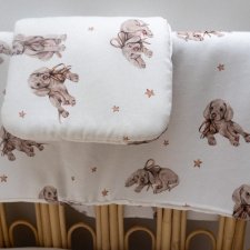 Komplet pościeli do łóżeczka bambusowa kołdra poduszka