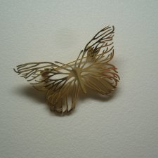 BROSZKA MOTYL STAL SZLACHETNA