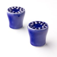 ceramiczne małe gałki do mebli, granatowe, wz.9