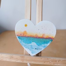 Akwarela magnes pejzaż 9*8 cm