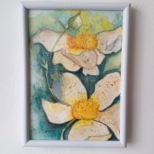 Akwarela w ramie Lilie 19*14 cm