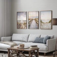 ZESTAW PLAKATÓW 30x40 cm Pejzaże morskie  (set199)