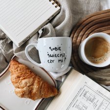 SOBIE ŚWIECISZ CZY MI? ręcznie malowany kubek 350ML
