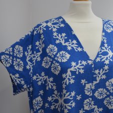 sukienka H&M wiskoza len lniana 38 40 oversize